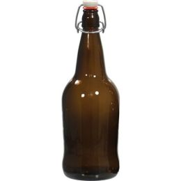 EZ Cap Bottles - 32 oz Amber Swing Top (Qty 12)