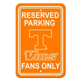 Tennessee Volunteers 12" X 18" Plastic Parking Sign