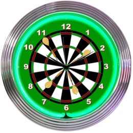 Dart Neon Clock