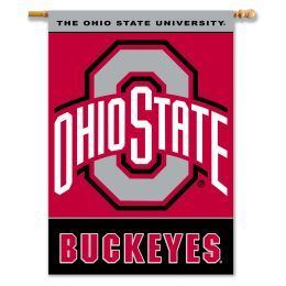 Ohio State Buckeyes 2-Sided 28" X 40" Banner W/ Pole Sleeve