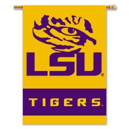 LSU Tigers 2-Sided 28" X 40" Banner W/ Pole Sleeve