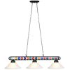 Glass Billiards Light - Black w/Balls