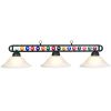 Glass Billiards Light - Black w/Balls