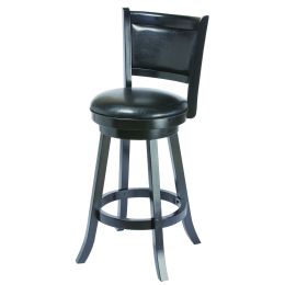 Barstool Padded High Back 29" - Black