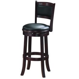 Barstool Padded High Back 29" - Cappuccino