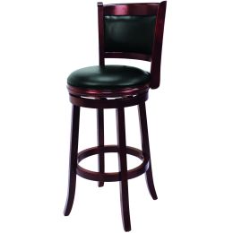 Barstool Padded High Back 29" - English Tudor