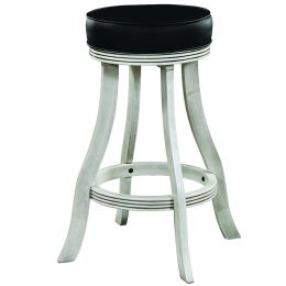 Backless Barstool Padded 30" - Antique White