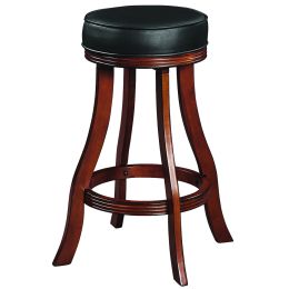 Backless Barstool Padded30" - Chestnut