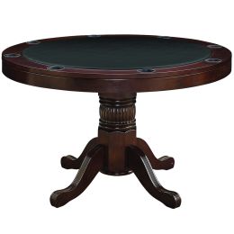 Poker Table 48" Round - Cappuccino