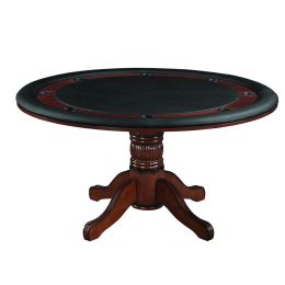 Poker Table 60" Round - Chestnut