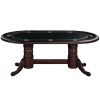 Poker Table 84" with Dining Table Top - Cappuccino