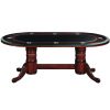 Poker Table 84" with Dining Table Top - Chestnut