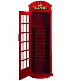 Game Room Old English Telephone Booth Cue Holder