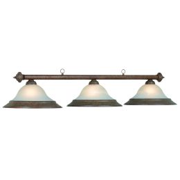 Glass Billiards Light - Old Brown