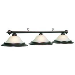Glass Billiards Light - Oil Bronze