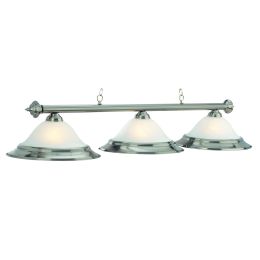 Glass Billiards Light - Steel
