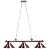 Metal Round Billiards Light - Copper