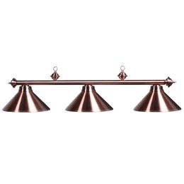 Metal Round Billiards Light - Copper