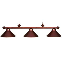 Metal Round Billiards Light - Chestnut