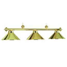 Metal Round Billiards Light - Polished Brass