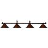 Metal Round 78" Billiards Light - Cappuccino