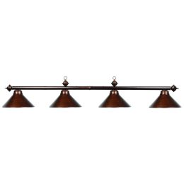 Metal Round 78" Billiards Light - Cappuccino