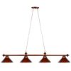 Metal Round 78" Billiards Light - Chestnut