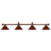 Metal Round 78" Billiards Light - Chestnut