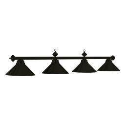 Metal Round 78" Billiards Light - Black