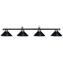 Metal Round 78" Billiards Light - Black/Steel