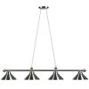 Metal Round 78" Billiards Light - Steel