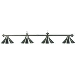 Metal Round 78" Billiards Light - Steel