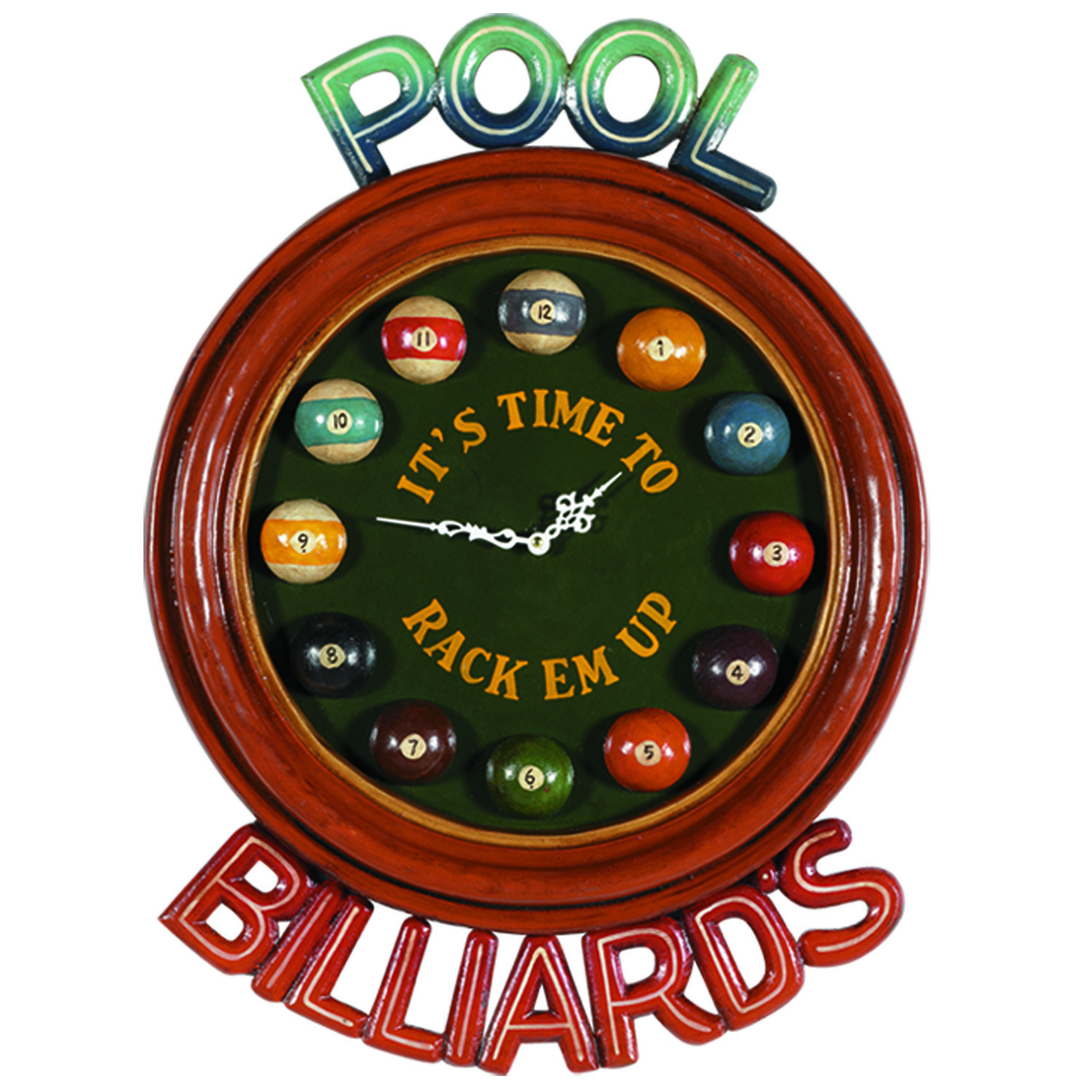 Pool Billiards Clock