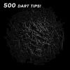 Viper Tufflex Tips II 2BA Black 500Ct Soft Dart Tips