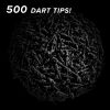 Viper Tufflex Tips II 1/4" Black 500Ct Soft Dart Tips