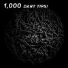 Viper Diamond Tips 1/4" Black 1000Ct Soft Dart Tips
