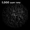 Viper Tufflex Tips III 2BA 1000Ct Soft Dart Tips Black