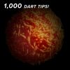 Viper Tufflex Tips III 2BA 1000Ct Soft Dart Tips Orange