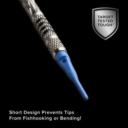 Viper Tufflex Tips SS 2BA Blue 1000Ct Soft Dart Tips.