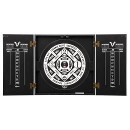Viper Hideaway Dartboard Cabinet with Reversible Traditional and Baseball Dartboard
