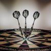 Elkadart Lone Wolf Steel Tip Darts Silver With Black Knurling 21 Grams