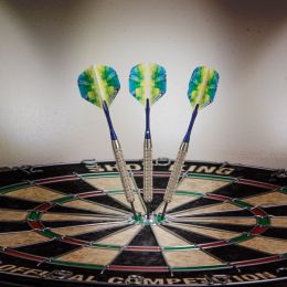 Elkadart Prism Ringed Silver Steel Tip Darts 21 Grams